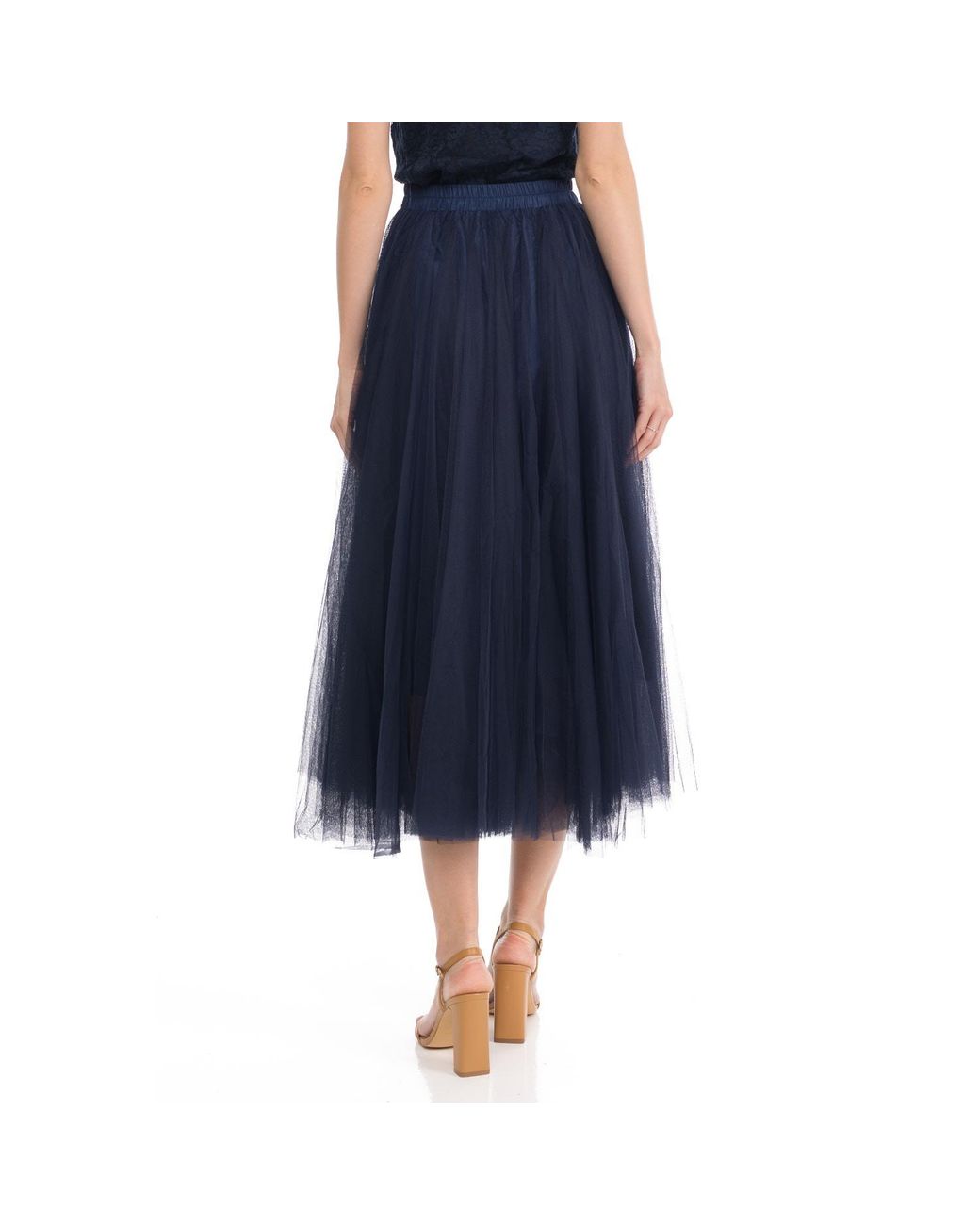 Tantra Spain Sl Blue A-Line Tulle Skirt With Elastic Waistband