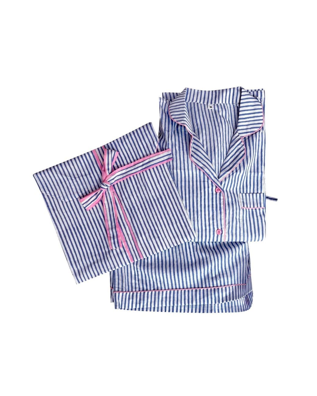 Lilly Loves Blue Stripe Pajama Set