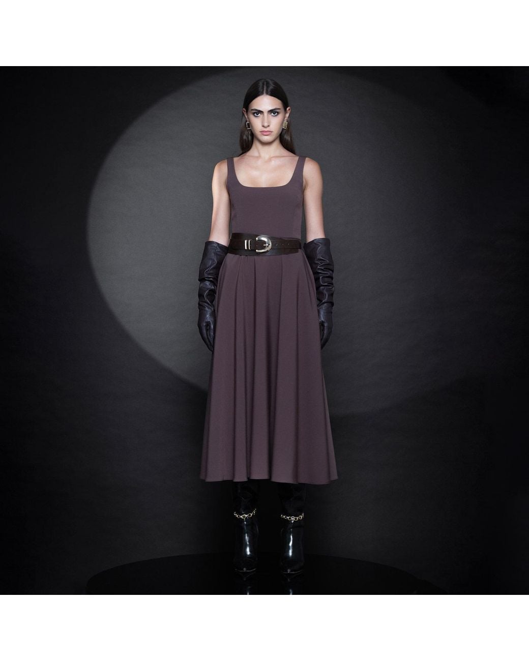Forever Young the label Brown Anisa Midi Dress
