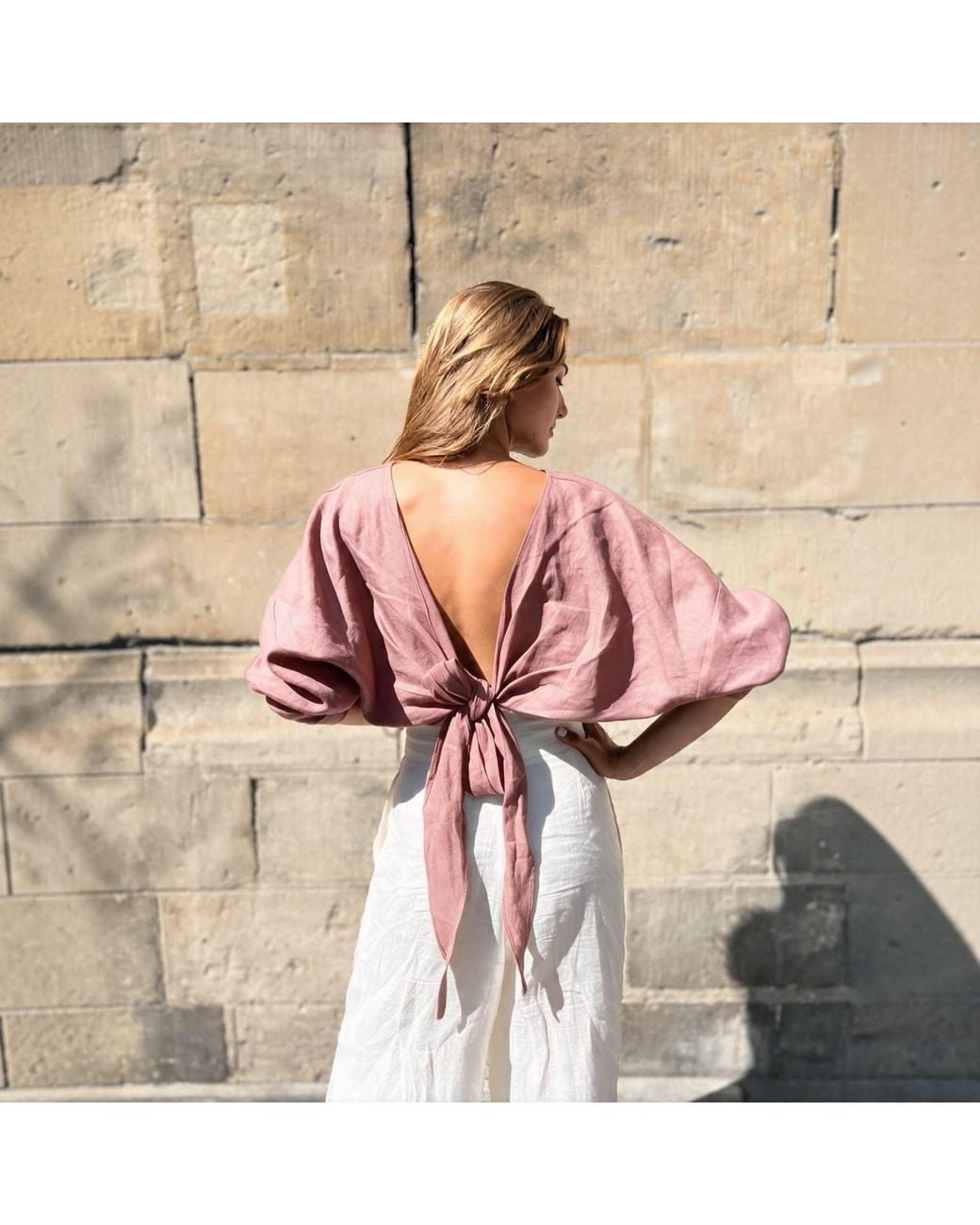 Kipépéo Pink Aida Multi Tie Top