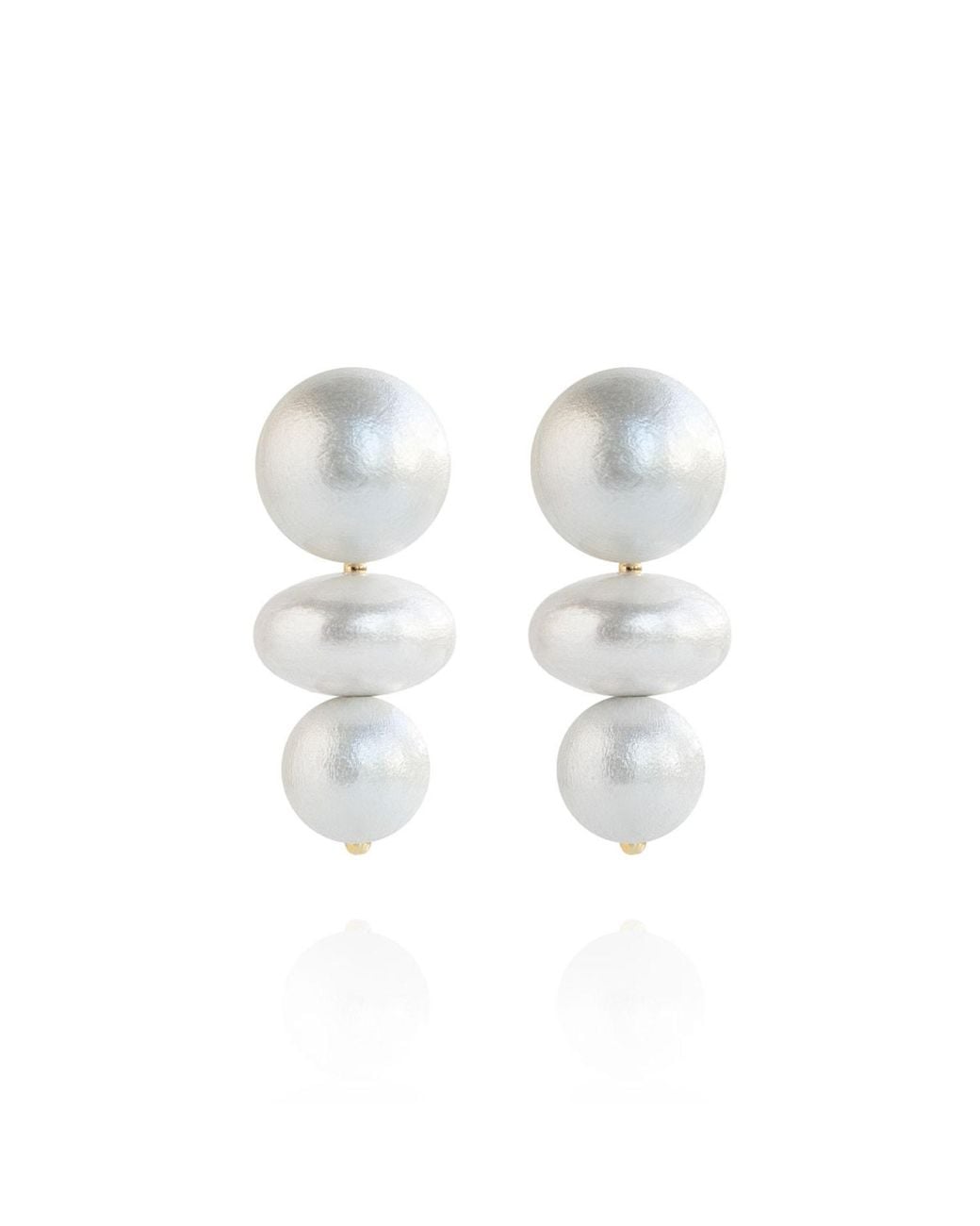 Saule Label White Nola Earrings
