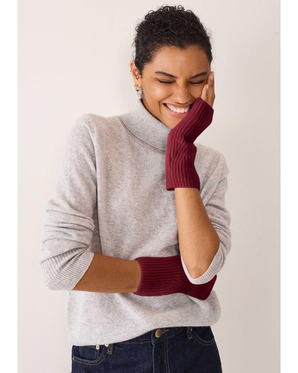 Loop Cashmere Purple Cashmere Mitt