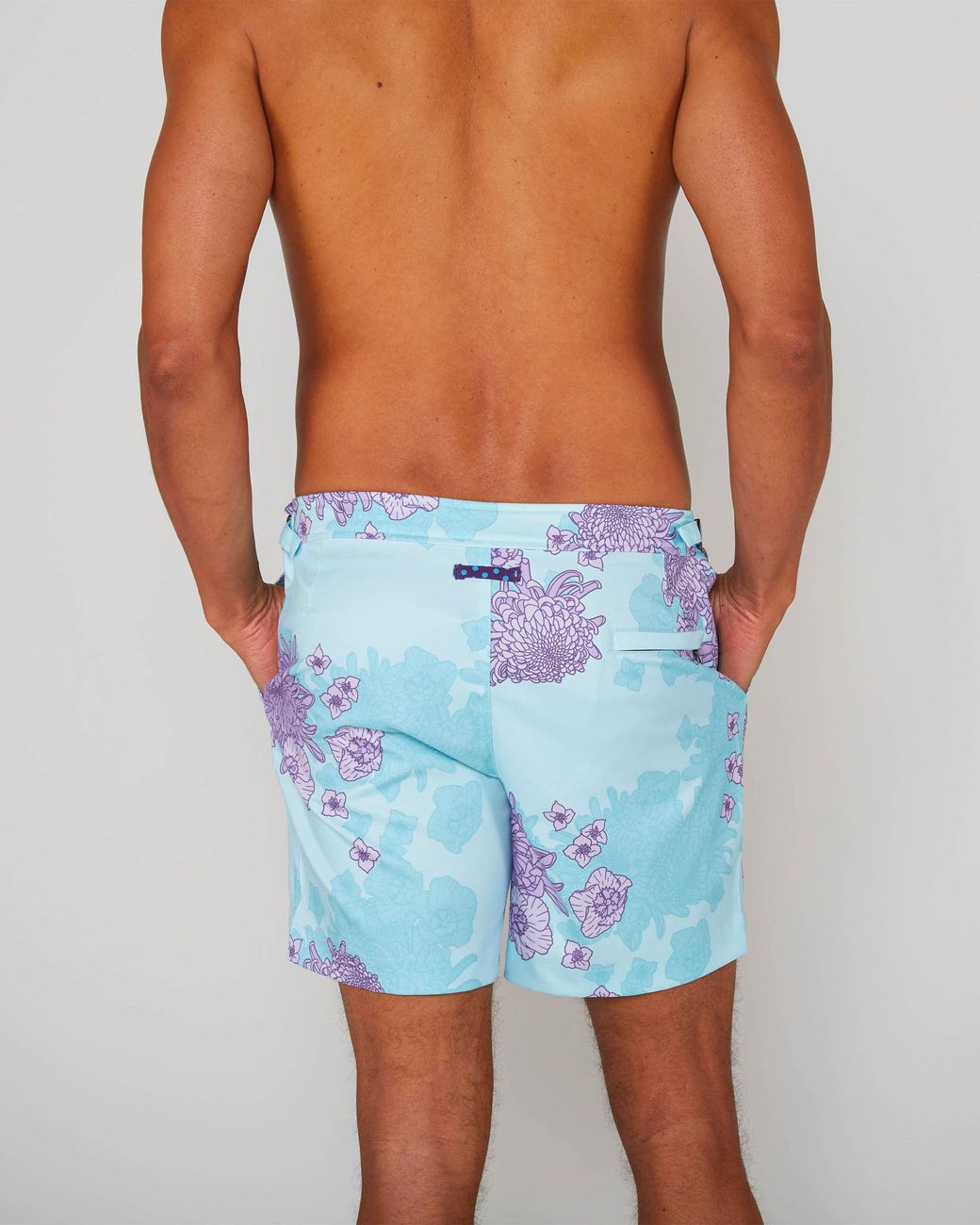 Lords of Harlech Blue Pool Mumms Dream Swim Short for men