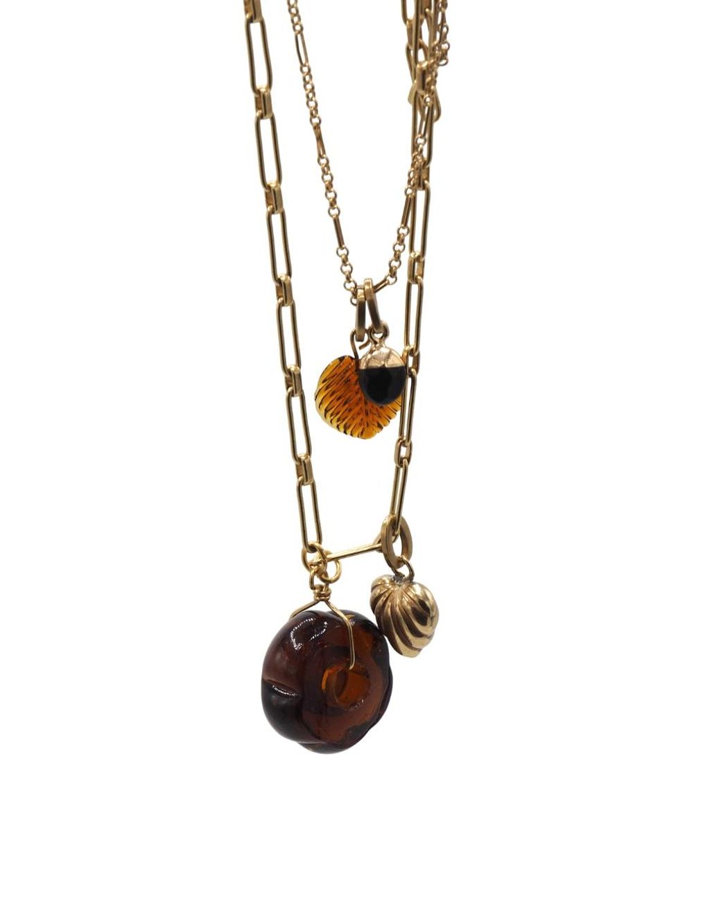 Sita Nevado White Braun Necklace