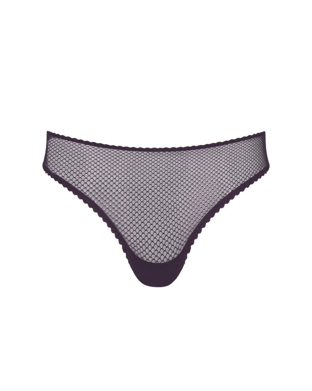 Daily Underwear Purple String Panties Plum