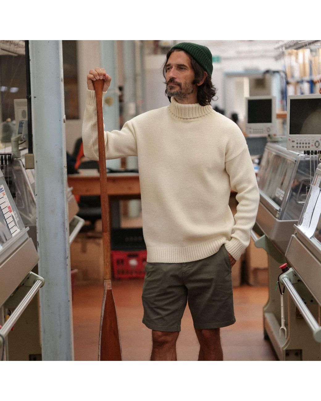 Paul James Knitwear White Neutrals The Modern Submariner for men