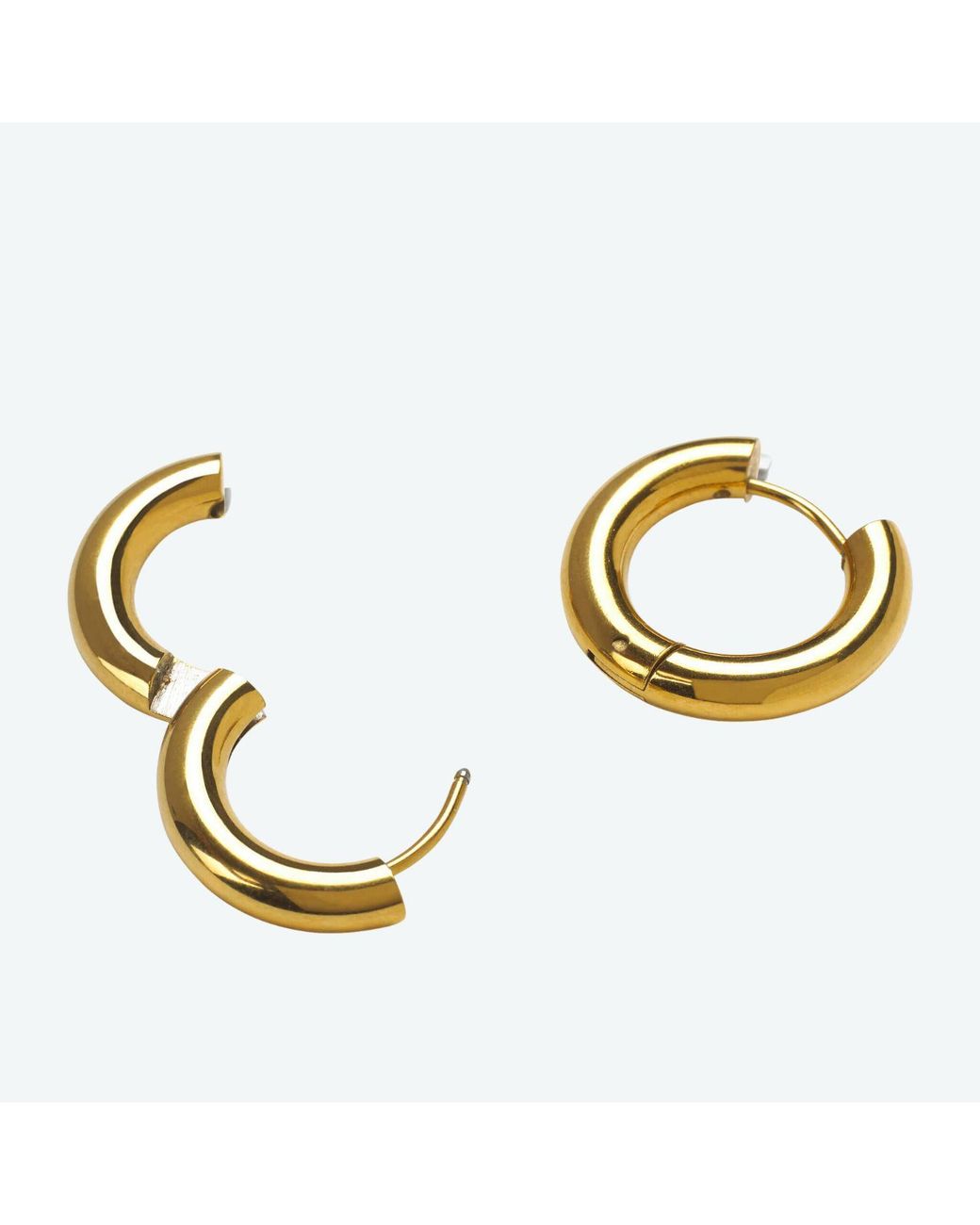 Hoops + Chains LDN Metallic Stevie Hoops