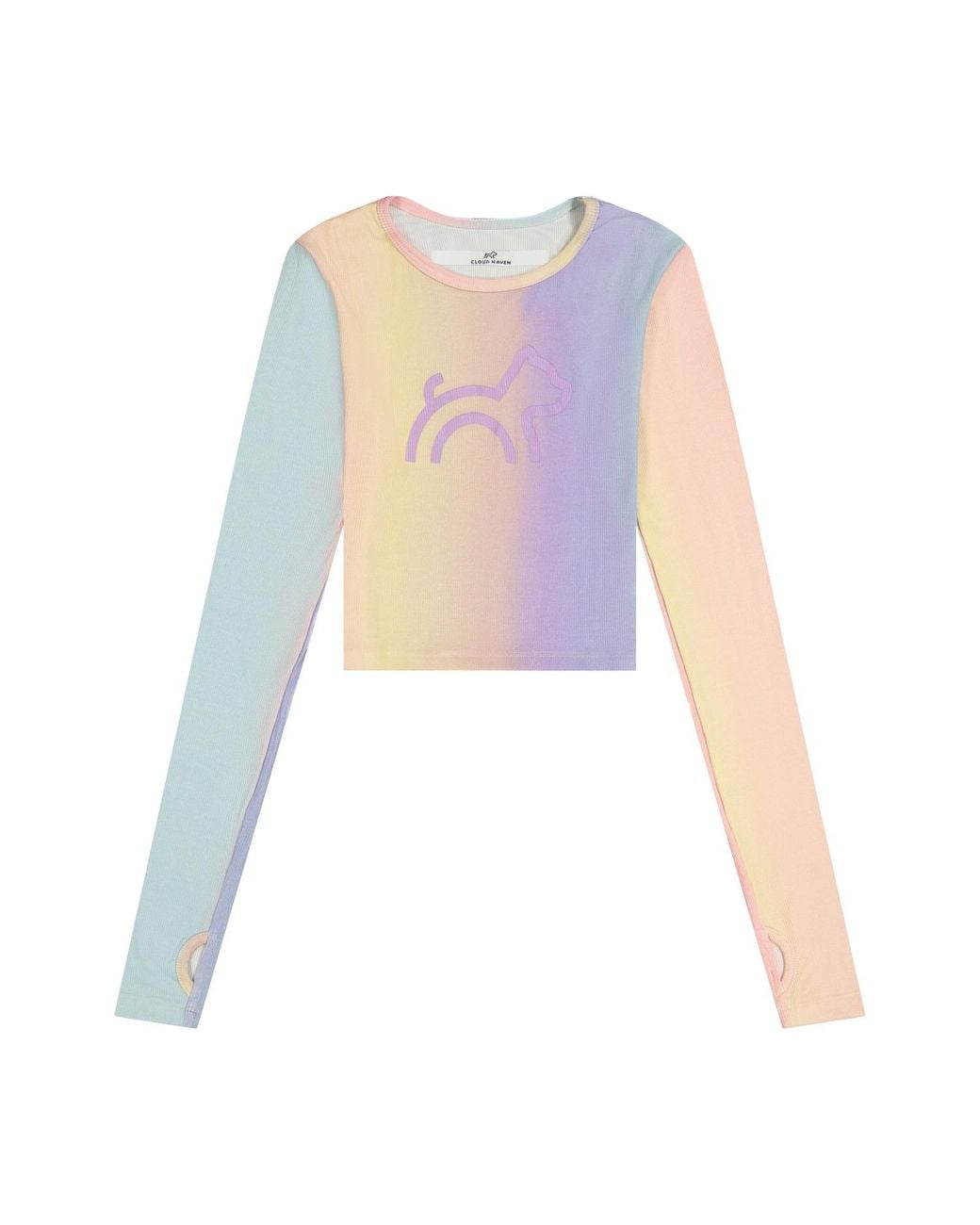 Cloud Haven Purple Long Sleeve Logo Tee