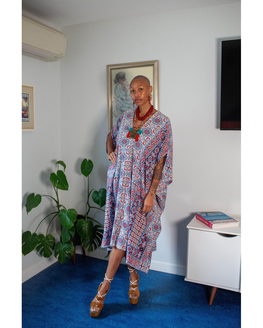 Jennafer Grace Purple Fira Nouveau Caftan