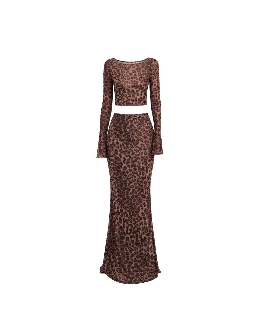 Alia Studio Brown Aura Maxi Skirt