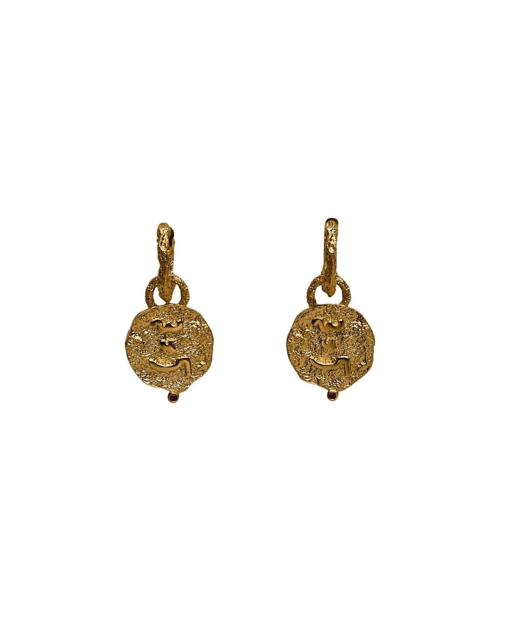 Claire Hill Designs Metallic Know Your Worth Huggie Hoops