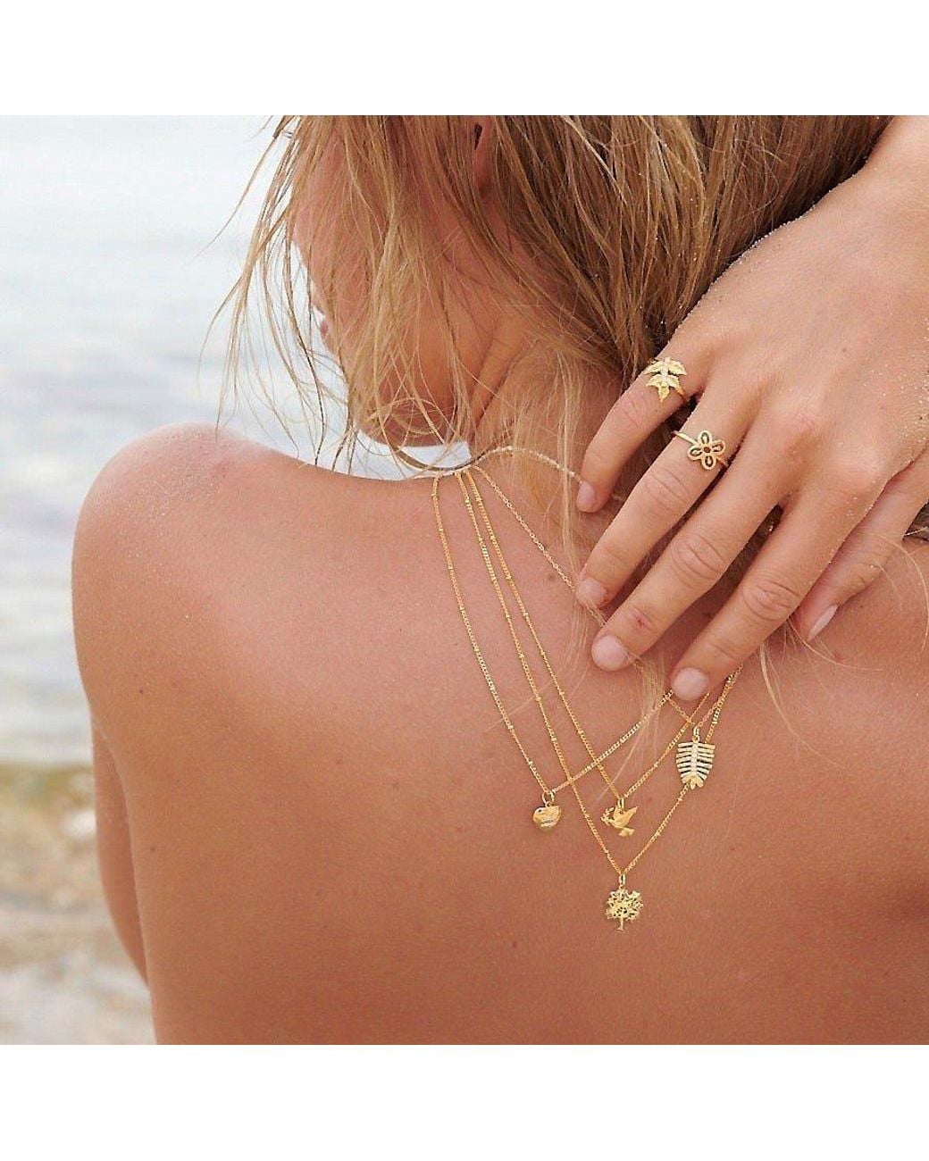 With Love Darling Metallic Tree Of Life Necklace