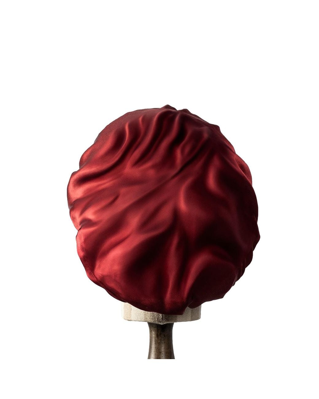 Soft Strokes Silk Red Pure Mulberry Silk Sangria Hair Bonnet