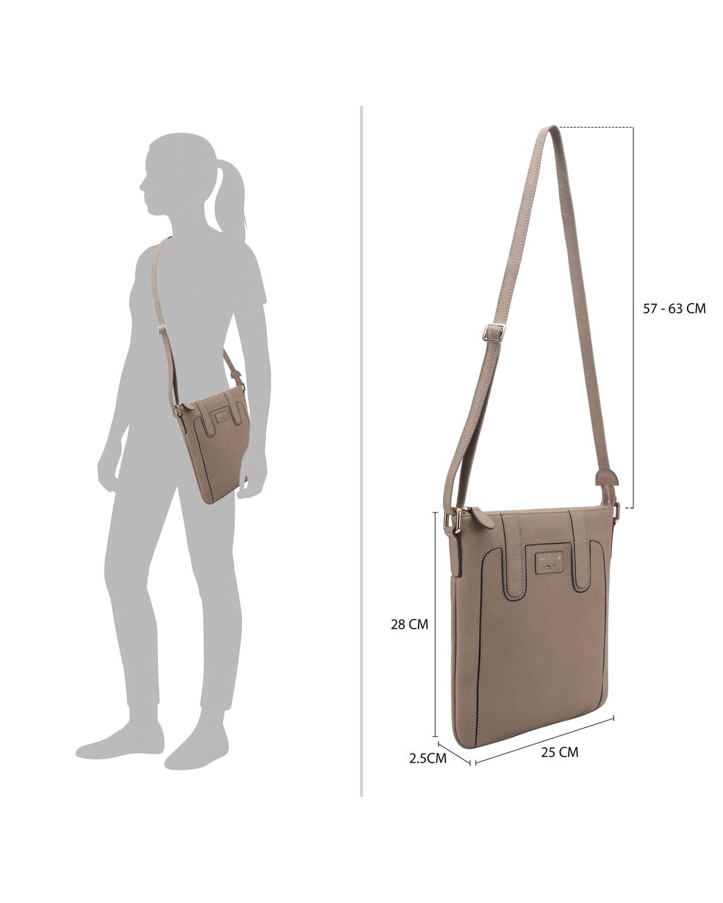 Paul Costelloe Natural Marble Crossbody Bag