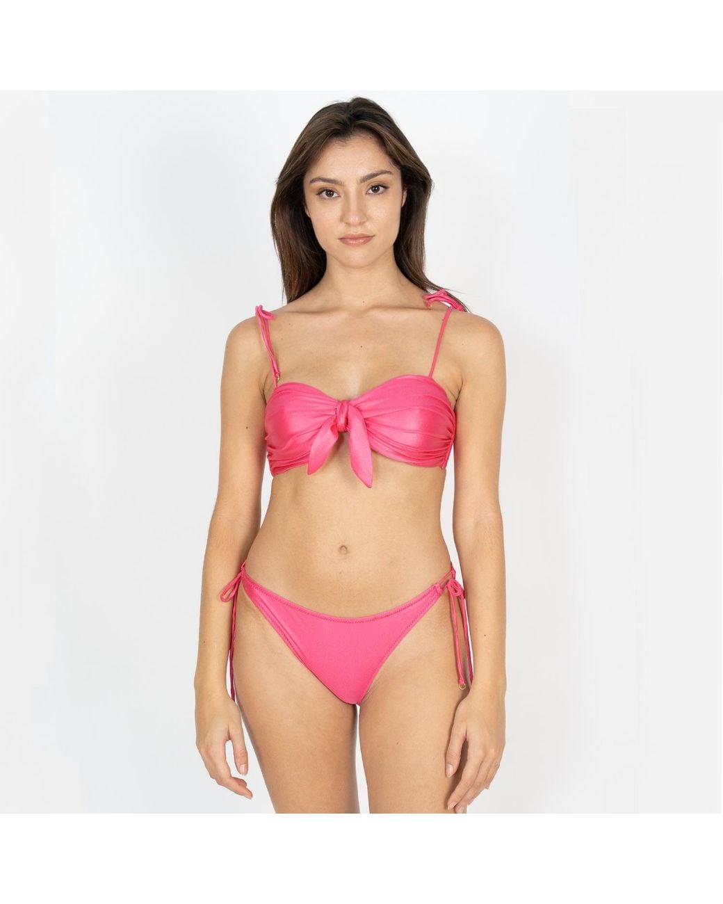 Aulala Paris Pink Miss Enthusiastic Shiny Bikini Bottom