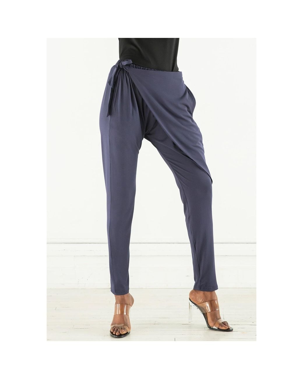 carlton jones Blue Bamboo Wrap Pant