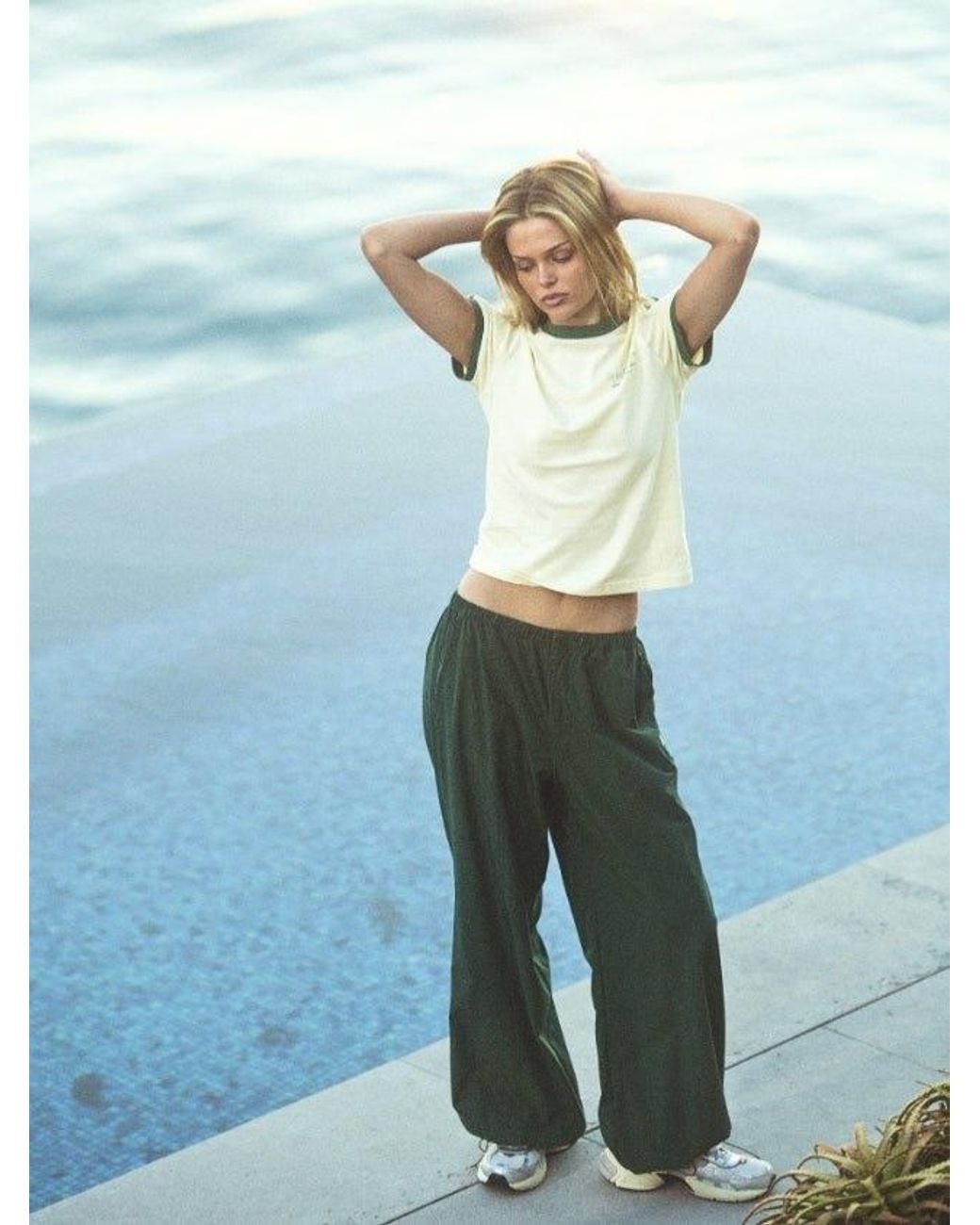Bondi Active Green Parachute Pant
