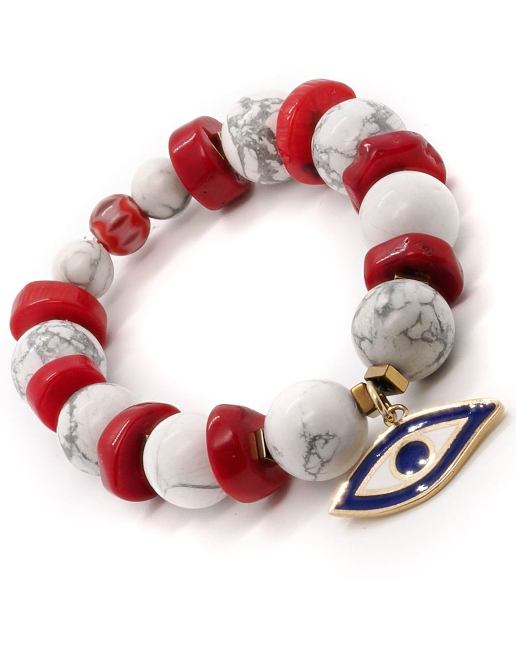 Ebru Jewelry Red Spiritual Beads Evil Eye Bracelet