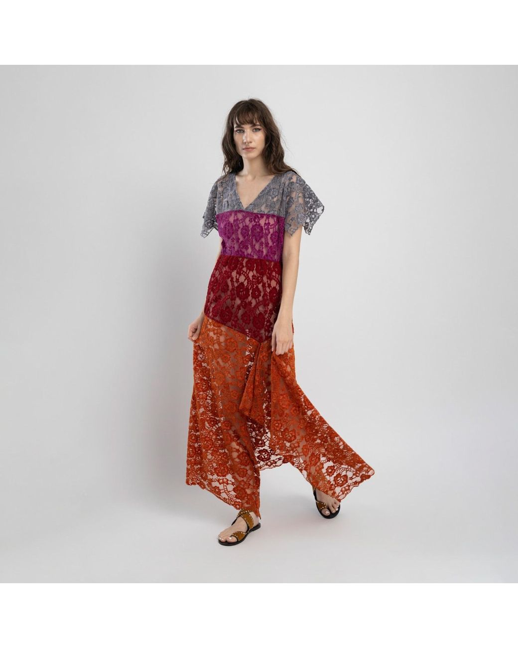 ARTISTA Red Flirt Maxi Dress