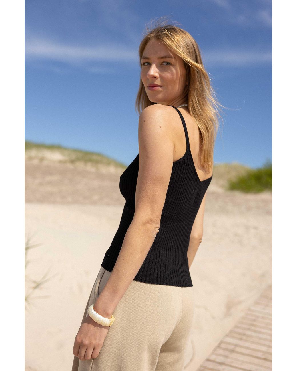 SALANIDA Black Sotto Top