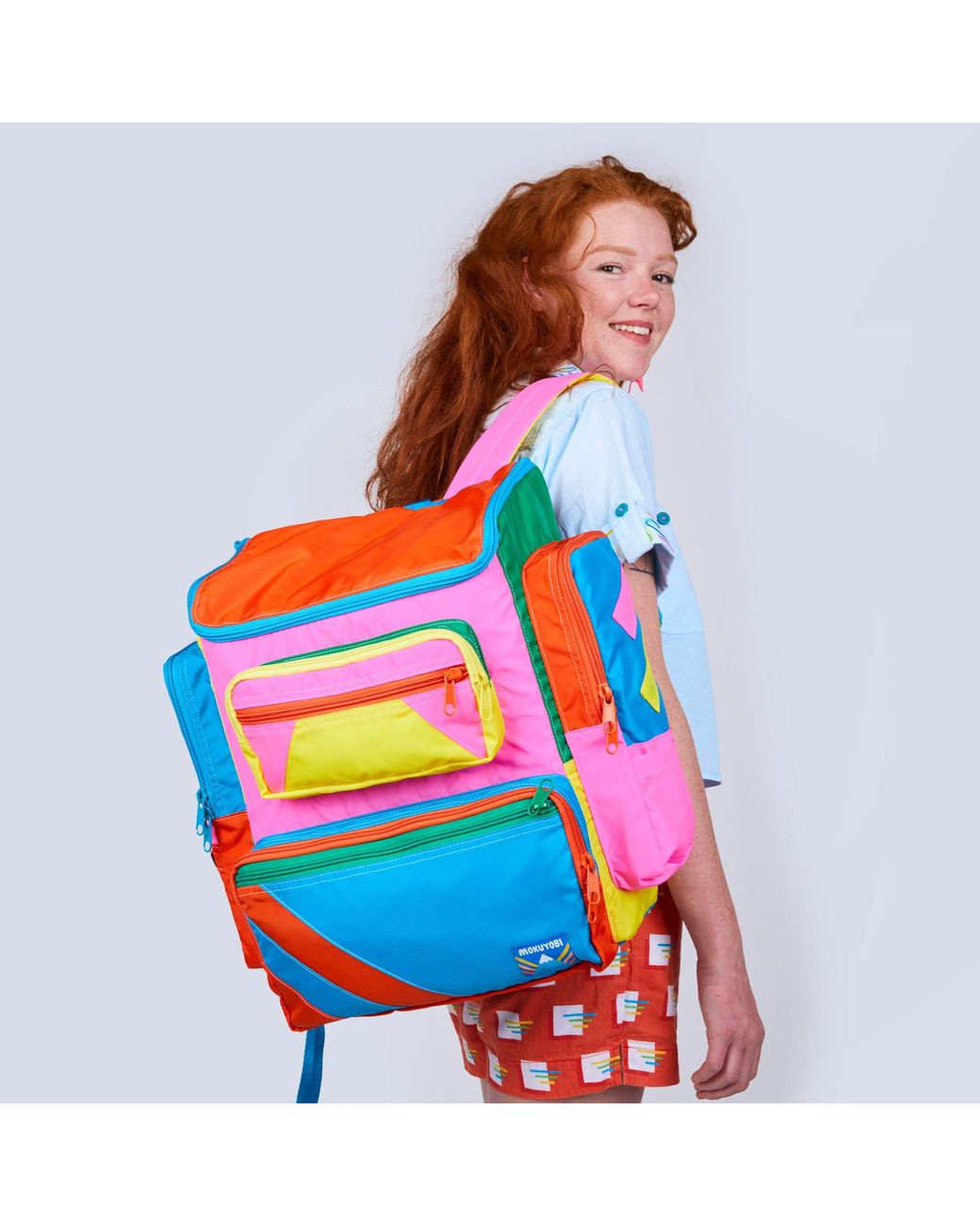 Mokuyobi Blue Bubble Gummy Alex Mega Backpack