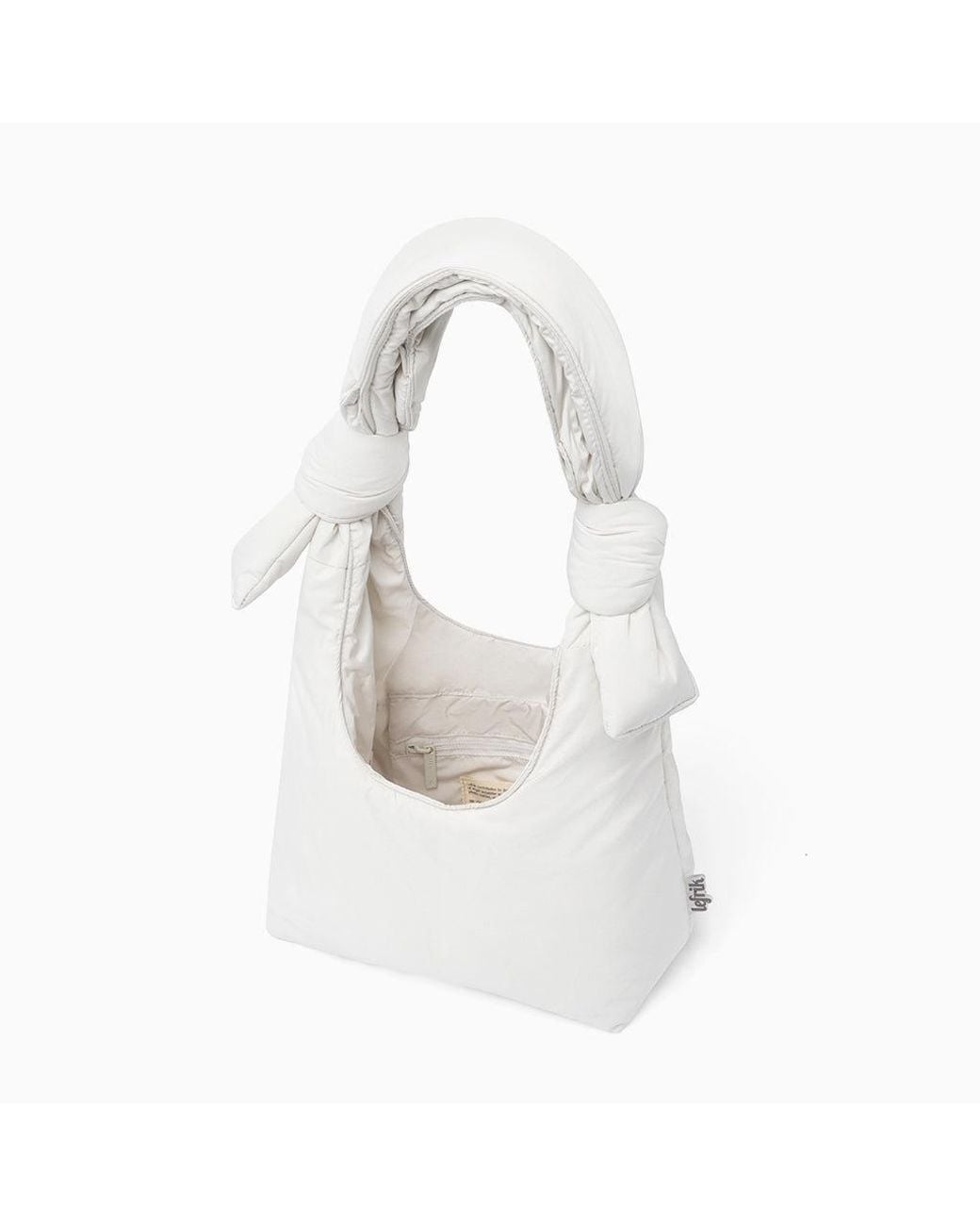 Lefrik White Biwa Puffy Mini Bag Ice