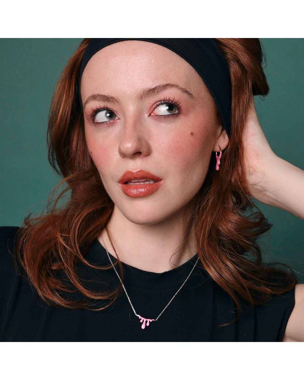 Dolcetto Designs Pink Gelato Raspberry Necklace