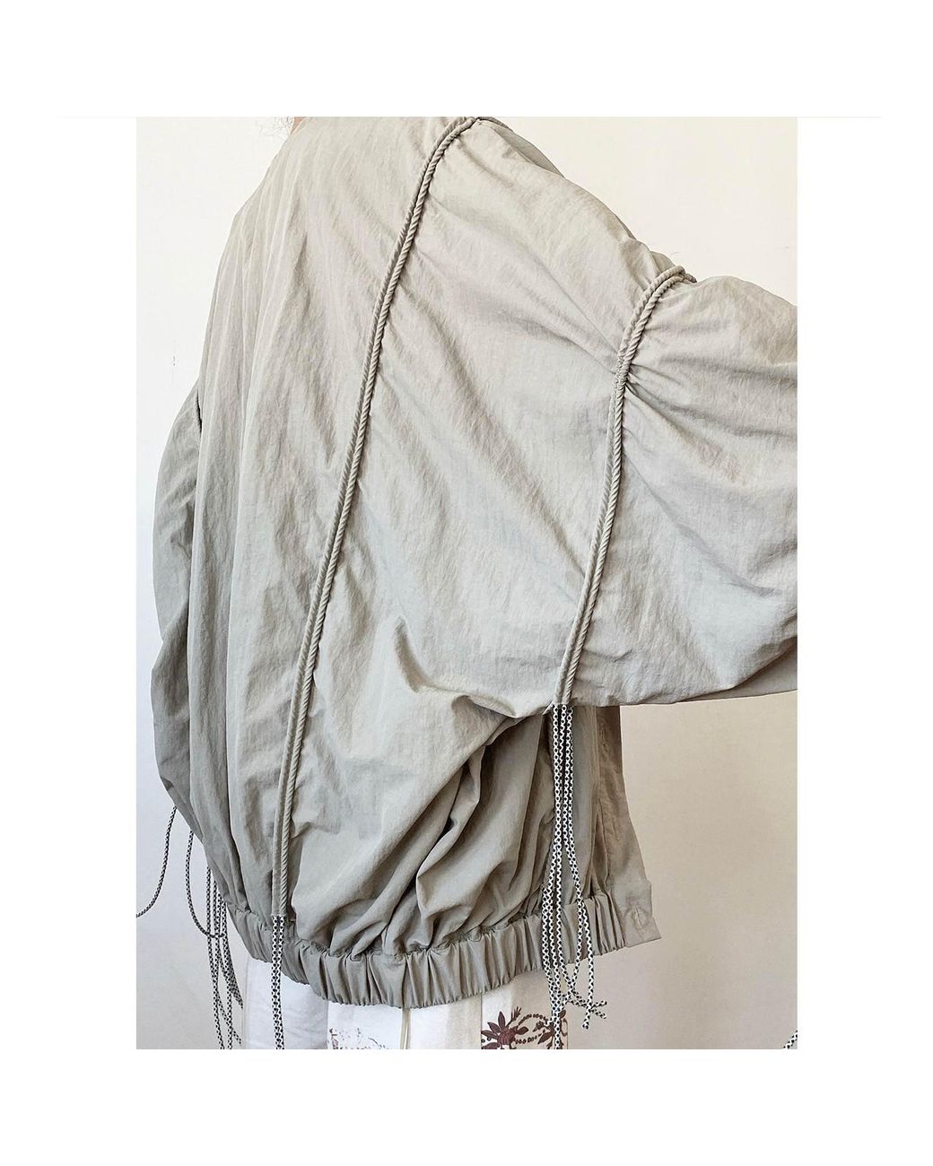 Raxada Brown Neutrals Atalaya Bomber Nylon Cream