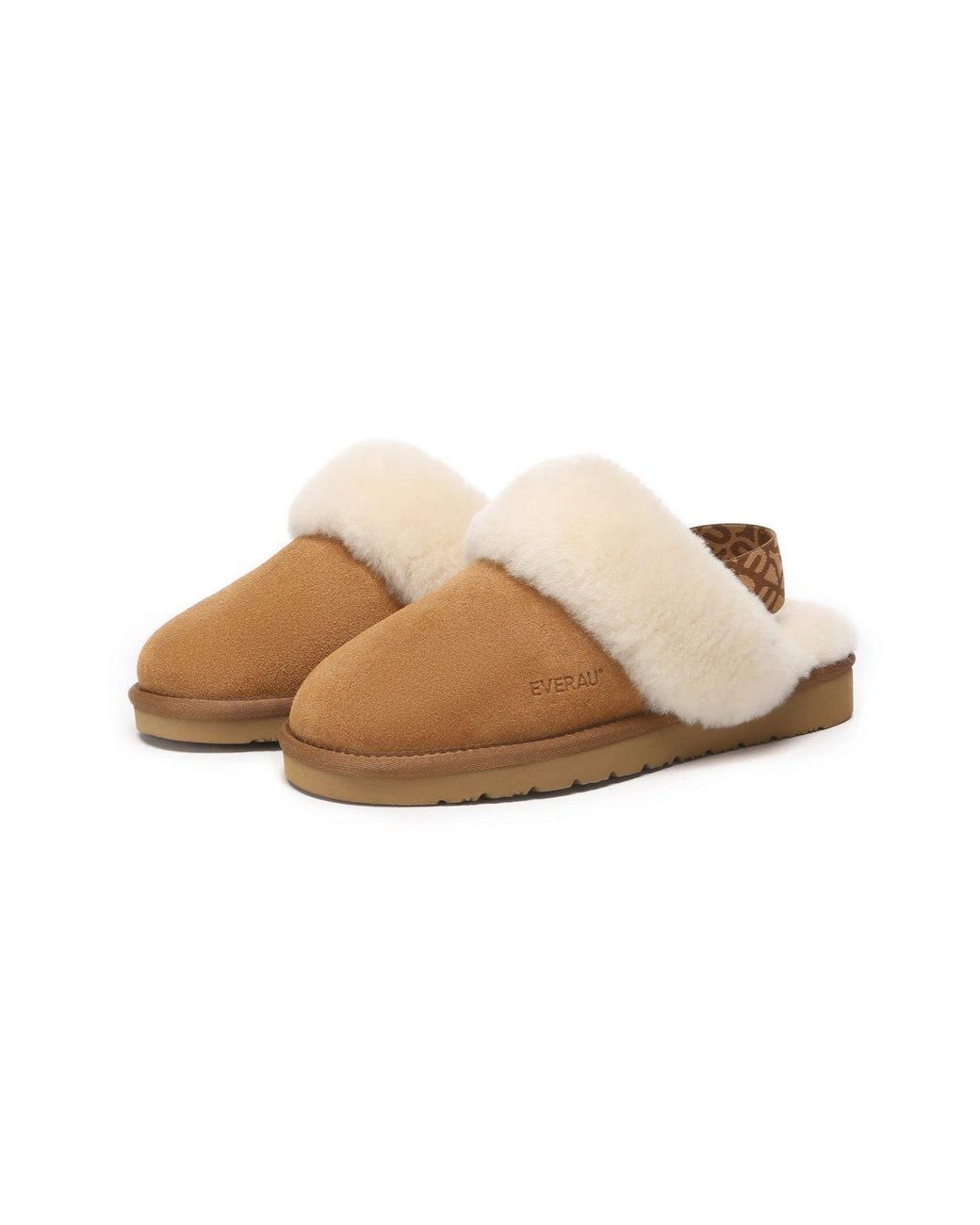EverAu Australia Natural Pelican Removable Strap Slingback Slippers