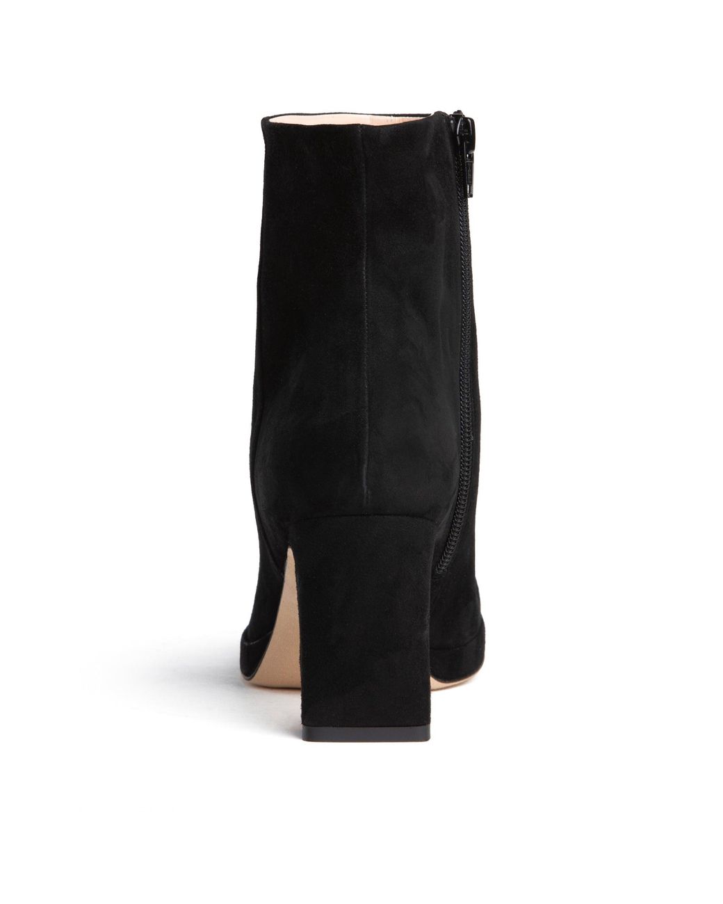 Beautiisoles by Robyn Shreiber Made in Italy Black Scottie Ankle Bootie Comfortable Medium Heel Elegant For Work & Evening