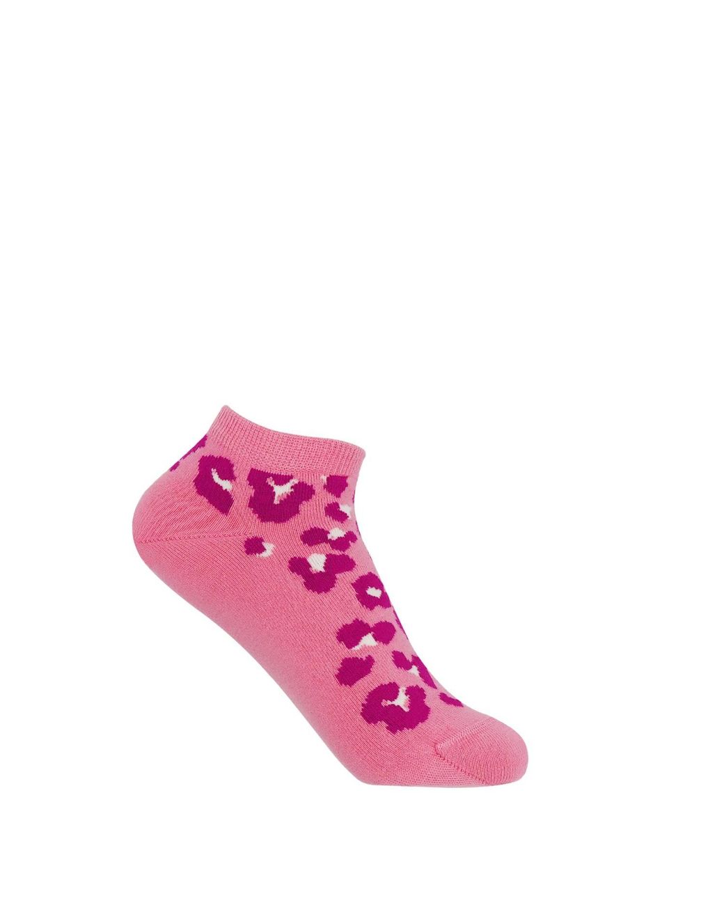 Peper Harow - Made in England Pink Leopard & Zigzag Trainer Socks Bundle