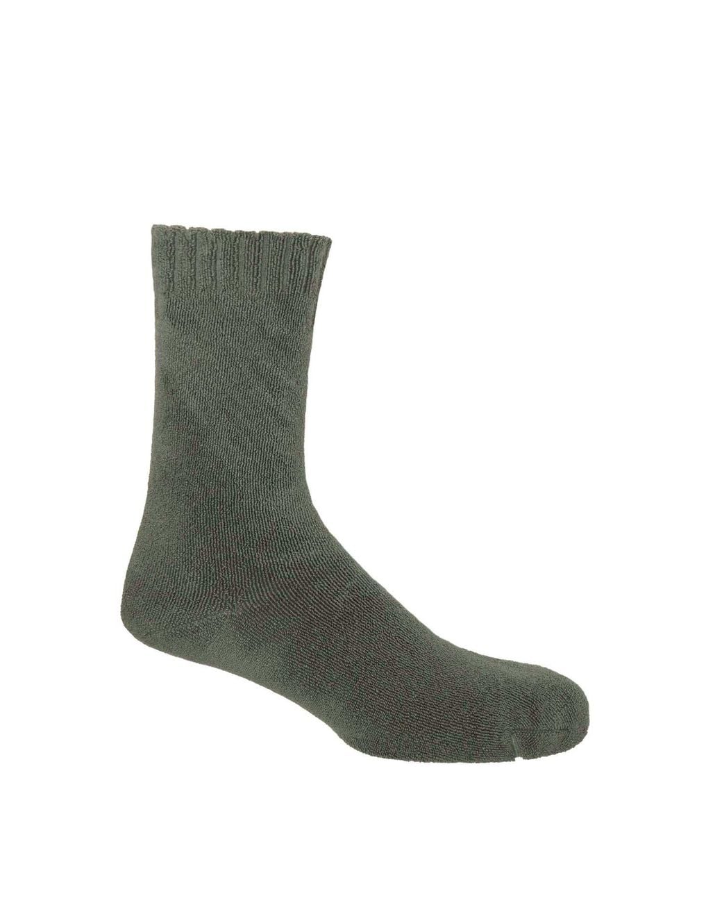 Peper Harow - Made in England Green Ribbed Cuff Bed Socks – Bundle Classic for men