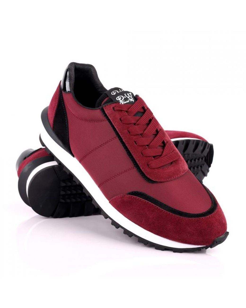 DAVID WEJ Red Boston Smart Trainers for men