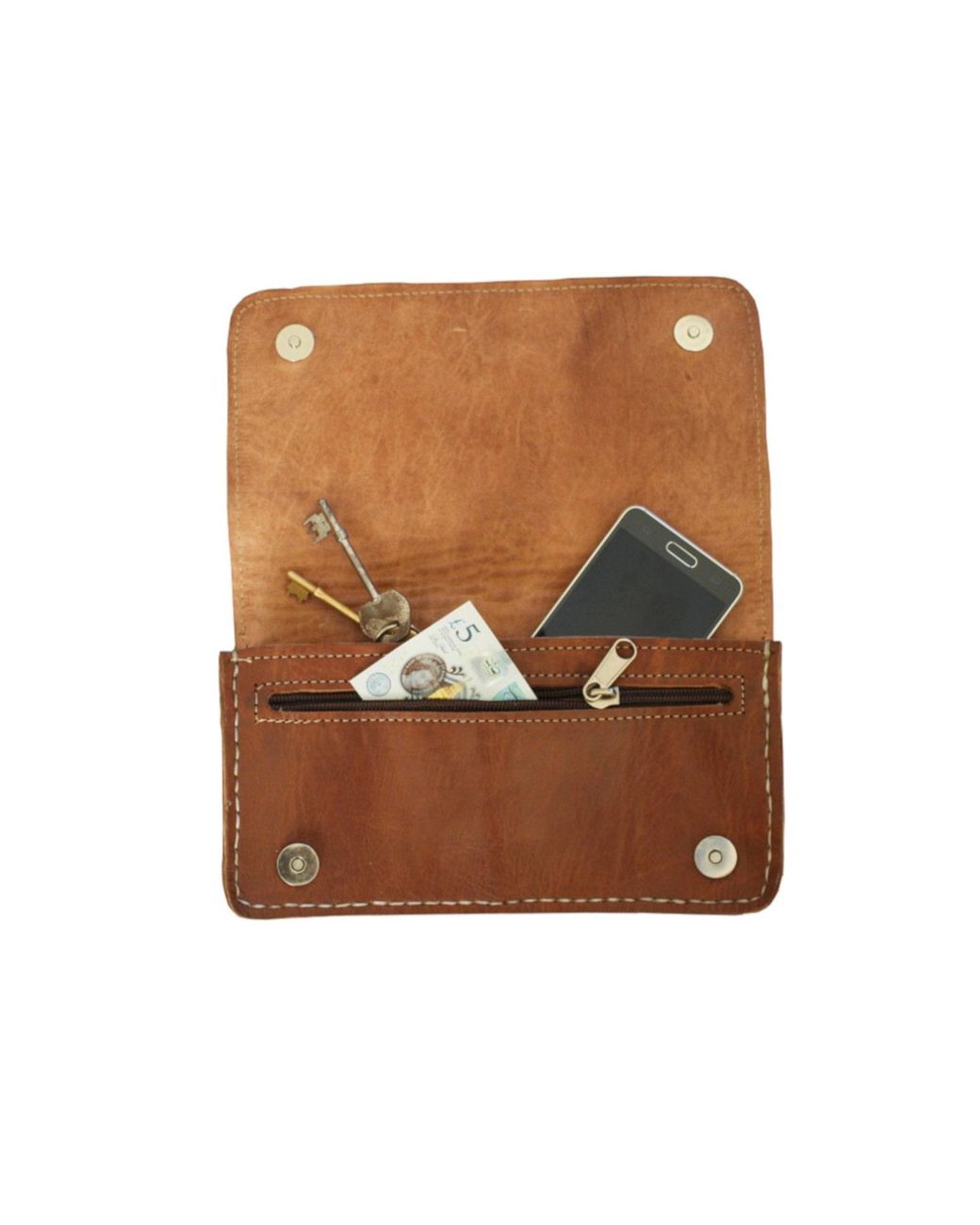 Berber Leather Brown Neutrals The Kenitra Shoulder Bag