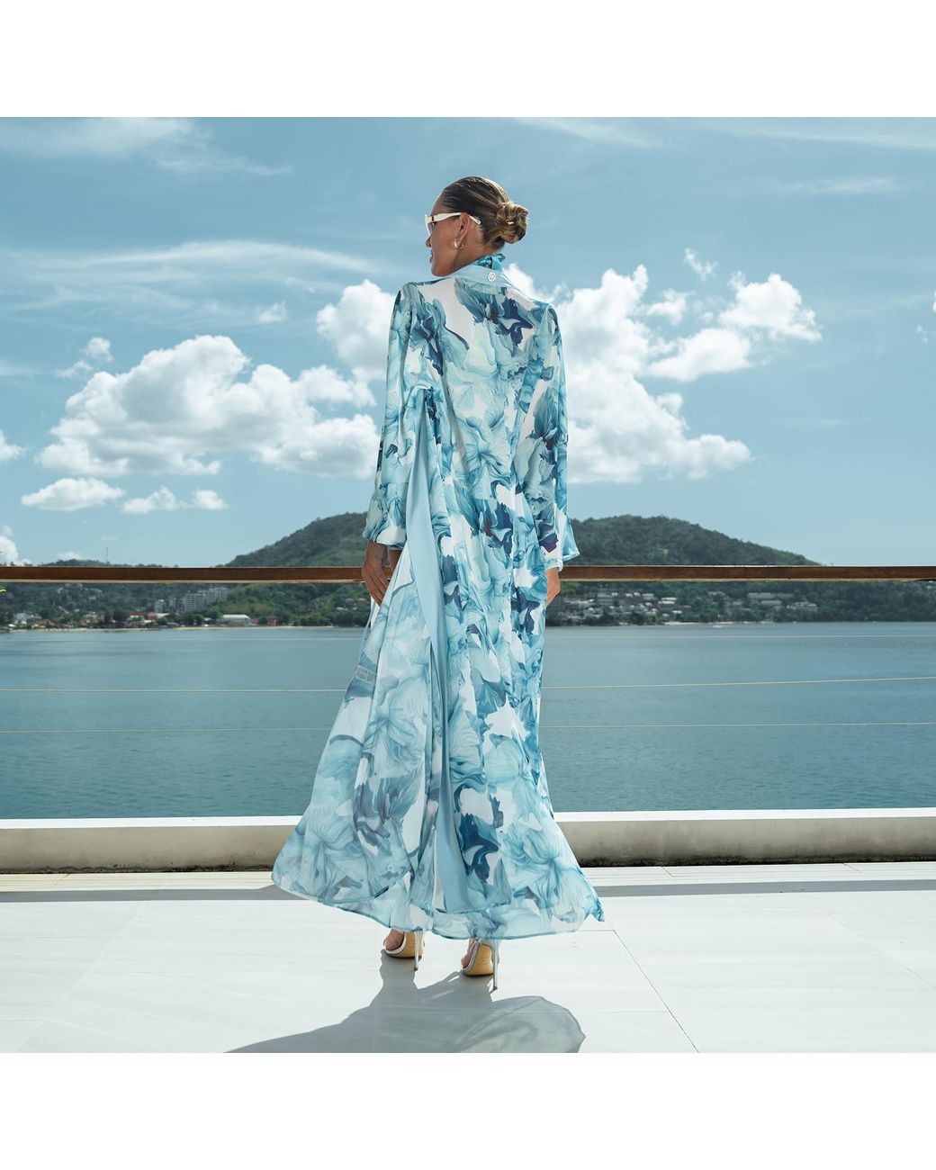 Ak Royalty Resortwear Blue Carol Kimono