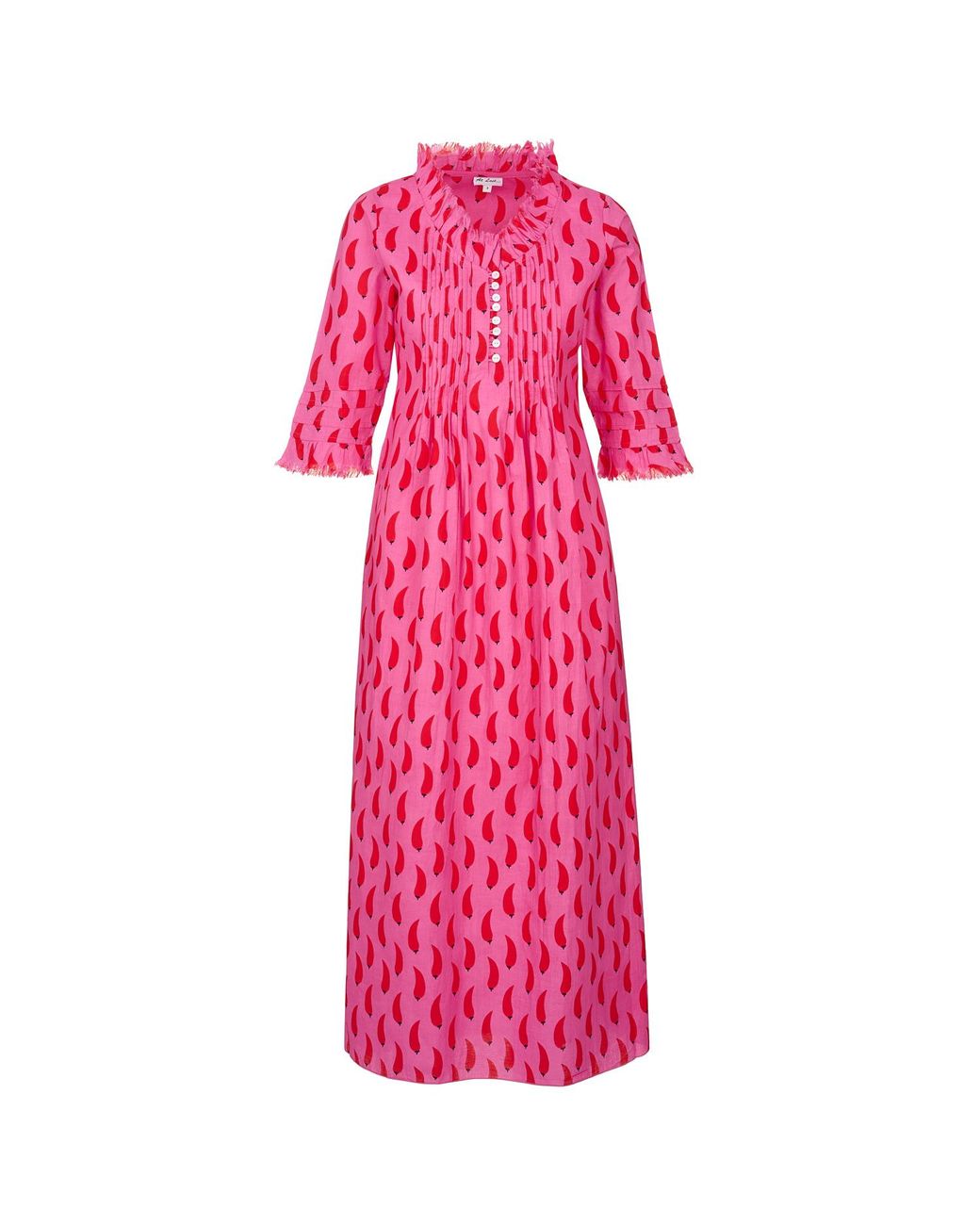 knee length dresses for ladies Cotton Annabel Maxi Dress in French Navy – At Last Shop