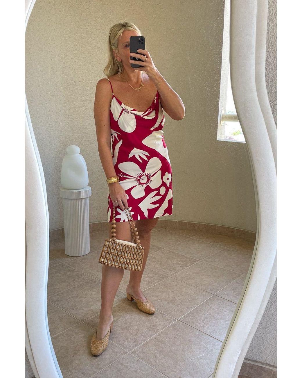 Palm Collective Pink Tahiti Slip Dress