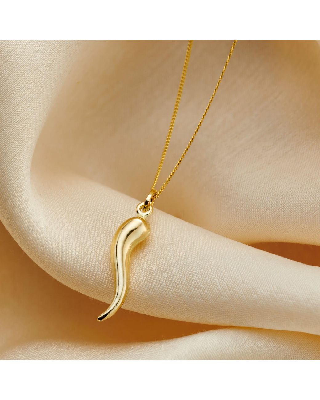 Posh Totty Designs Metallic 9Ct Horn Charm Necklace