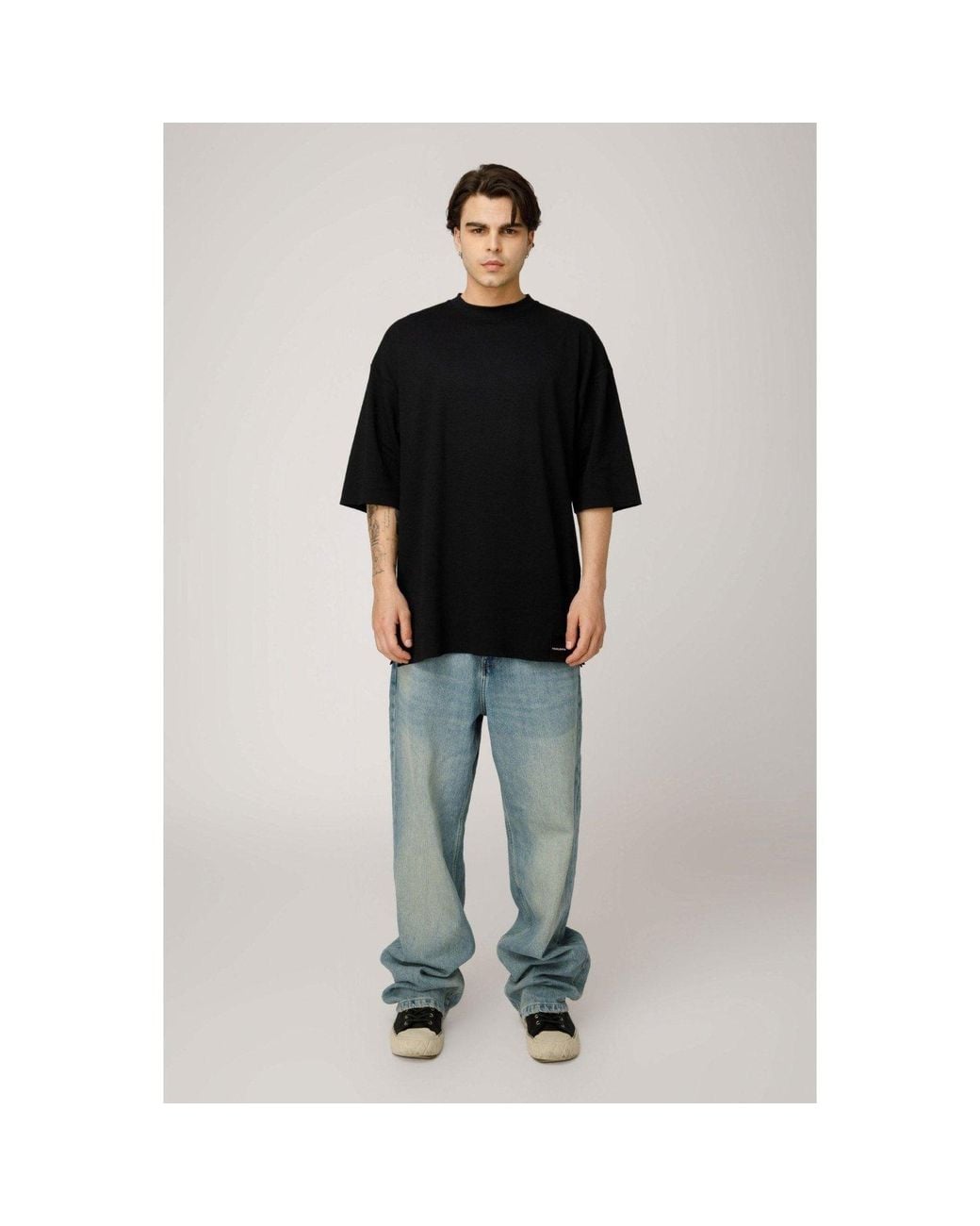 mysimplicated Oversized T-Shirt With Pop Cola Eyes Design in Black for ...