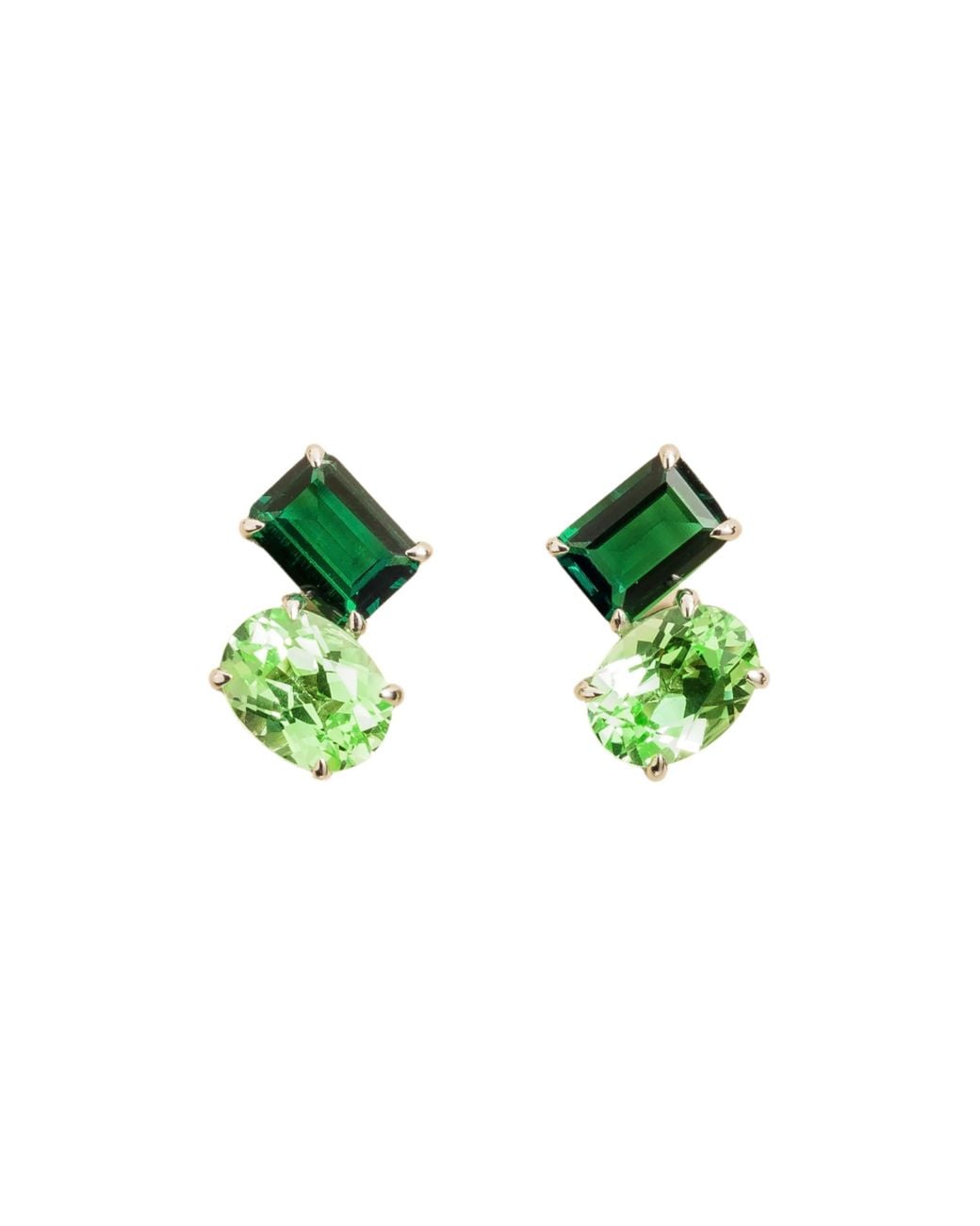 Juvetti Green Buchon Earrings