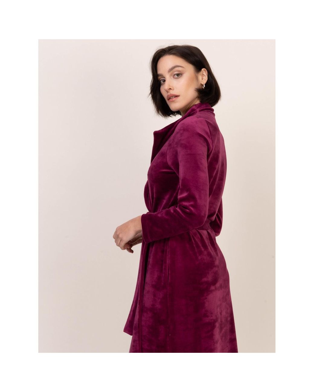 Oh!Zuza Purple Velour Robe