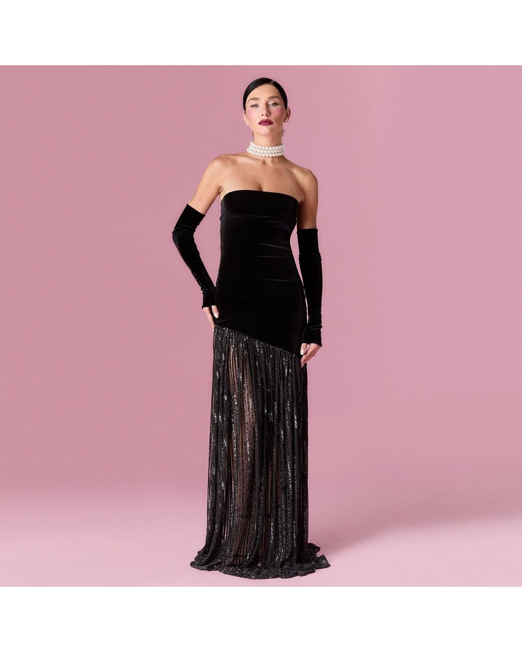 Nur Karaata Black Florence Gown