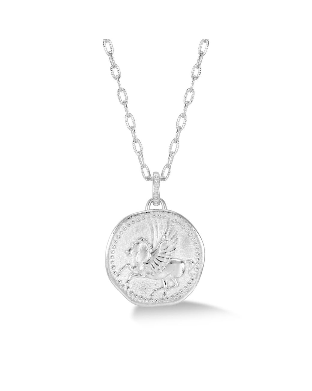 Dower & Hall Metallic Pegasus Overcome And Thrive Talisman Necklace