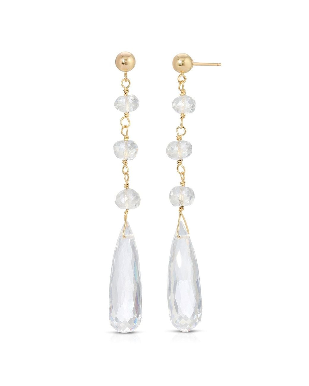 Heather Hawkins Jewelry White Stunner Post Back Earrings