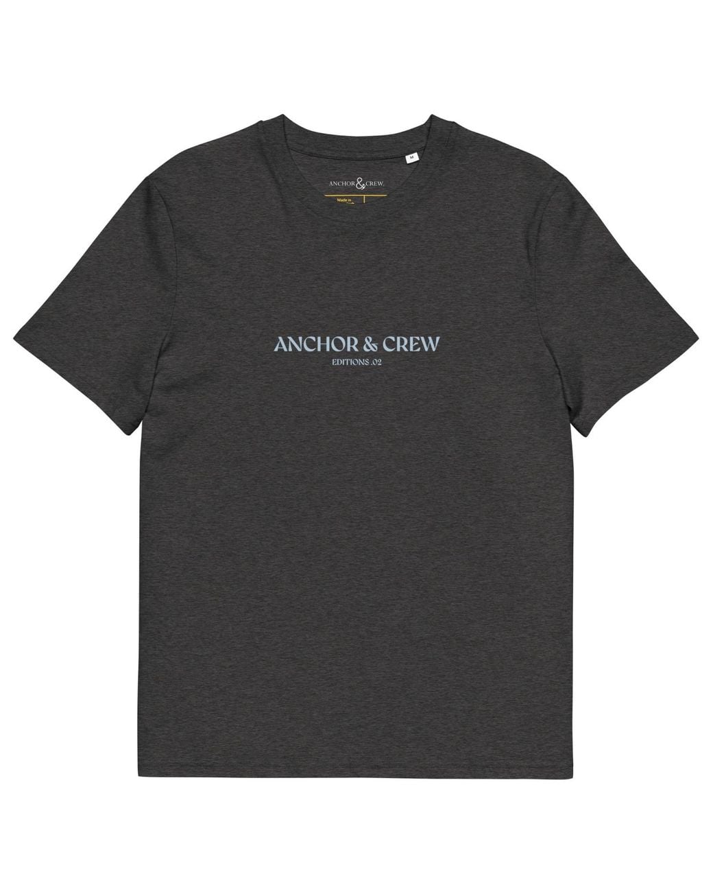 Anchor and Crew Black Heather Two Elysian Editions Organic Cotton T-Shirt