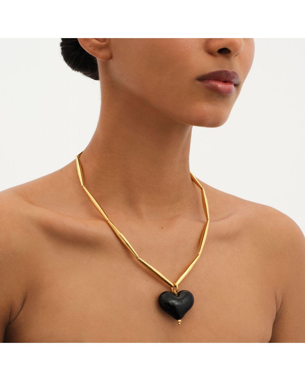 Tohum Design Metallic Cuore Necklace – Bitter