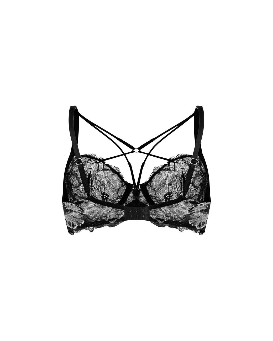 Zhilyova Black Aura Strappy Bra