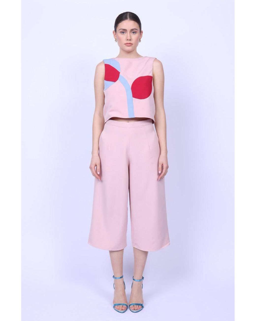 Mary Dickow Pink Nia Cullotes-Baby