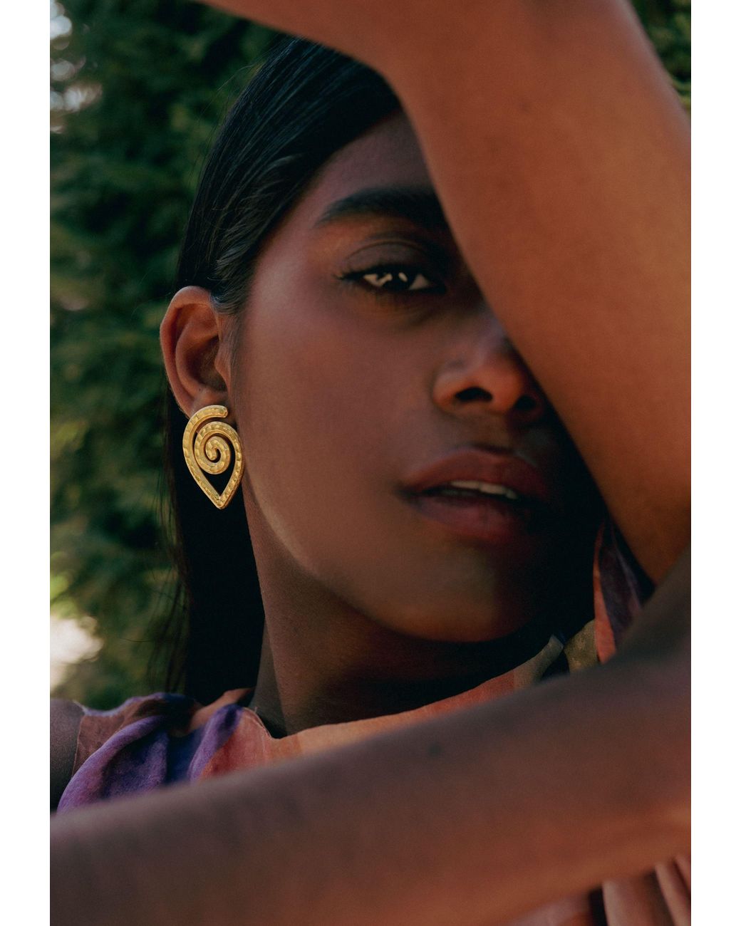 Lavani Jewels Metallic Spiral Earrings