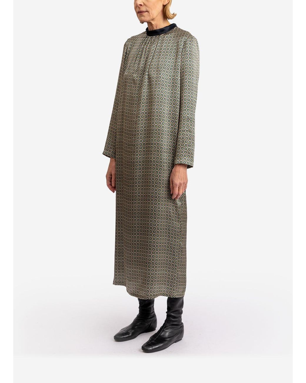 Helene Galwas Gray Hope Maxi Dress